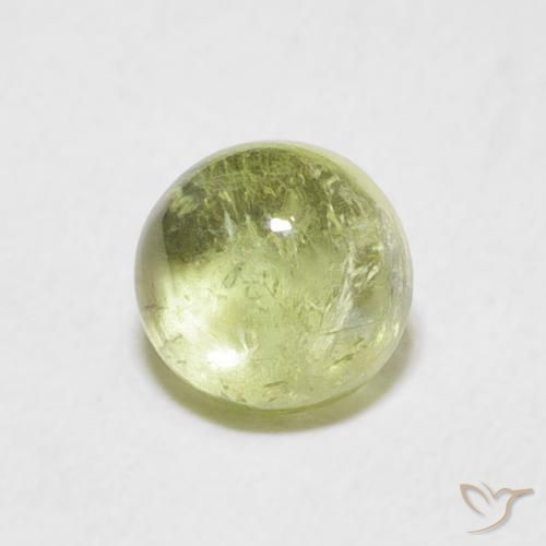 Tormalina Verde chiaro naturale da 1.17 ct, Rotondo, Trasparente