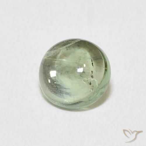 Tormalina Verde nocciola chiaro naturale da 0.78 ct, Rotondo, Trasparente
