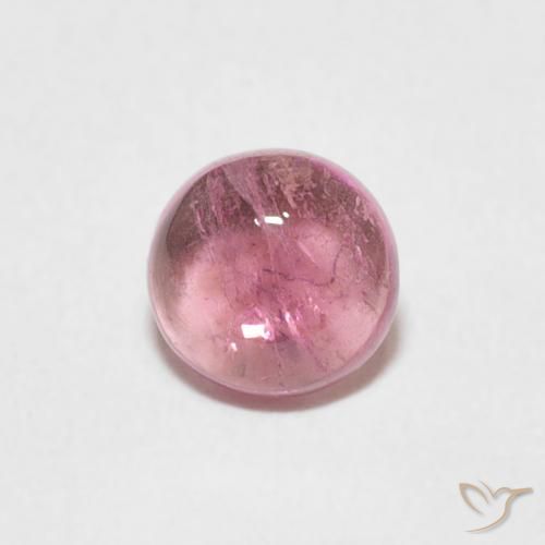 0.73ct Naturale Medium Light-Pink Tormalina, Rotondo, Trasparente
