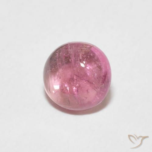 Tormalina Medium Light-Pink naturale da 0.73 ct, Rotondo, Trasparente