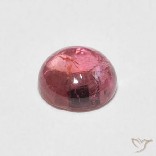 Tormalina Rosa medio naturale da 1.00 ct, Rotondo, Trasparente