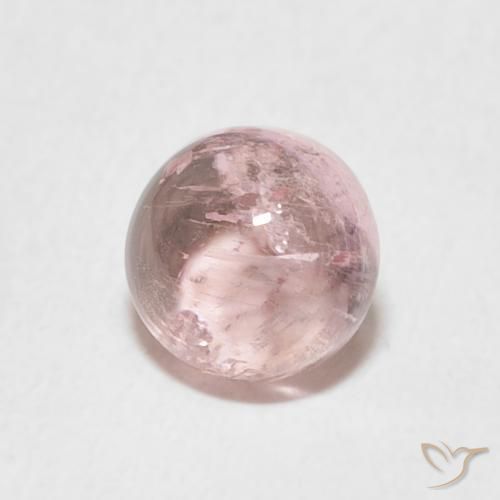 Tormalina Rosa medio naturale da 1.20 ct, Rotondo, Trasparente