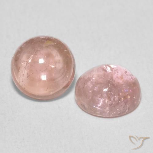 Gemme di Tormalina Rosa rosa naturale da 1.97 ct, Rotondo, Trasparente