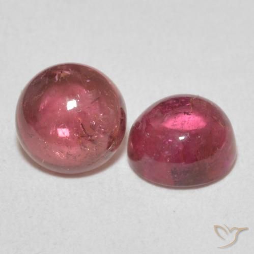 Gemme di Tormalina Rosa medio naturale da 2.21 ct, Rotondo, Trasparente