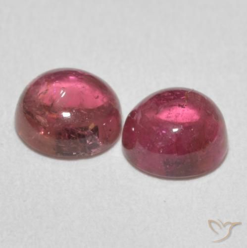 Gemme di Tormalina Rosa medio naturale da 2.21 ct, Rotondo, Trasparente