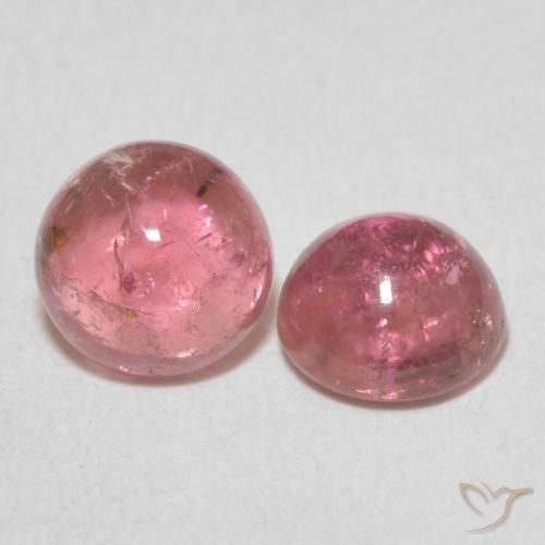 Gemme di Tormalina Rosa gomma da masticare naturale da 2.15 ct, Rotondo, Trasparente