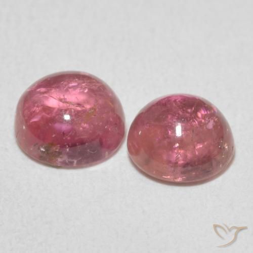 Gemme di Tormalina Rosa gomma da masticare naturale da 2.15 ct, Rotondo, Trasparente