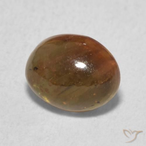 Tormalina Marrone Arachidi naturale da 0.84 ct, Ovale, Trasparente