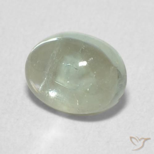 Tormalina Verde chiaro naturale da 0.87 ct, Ovale, Trasparente