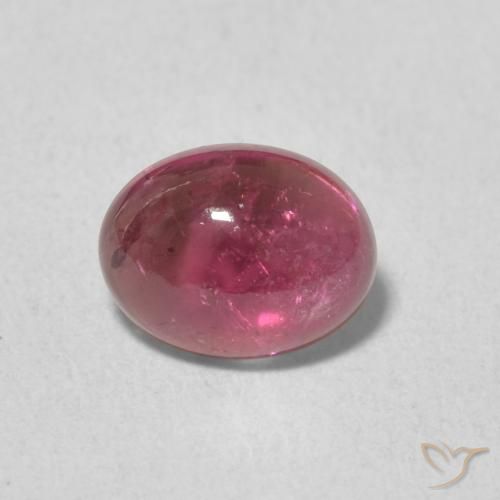 1.13ct Naturale Rosso purpureo Tormalina, Ovale, Trasparente