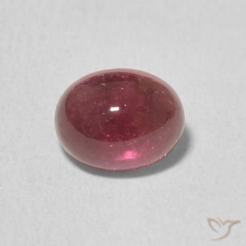 1.21ct Naturale Rosso Merlot Tormalina, Ovale, Trasparente