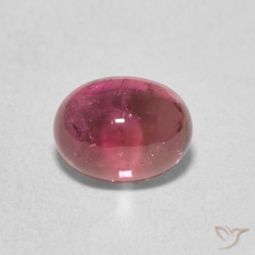 1.36ct Naturale Rosso lampone Tormalina, Ovale, Trasparente