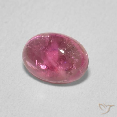 Tormalina Viola medio naturale da 1.30 ct, Ovale, Trasparente