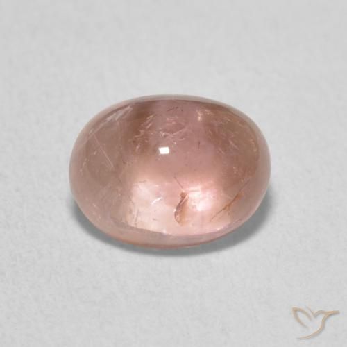 1.65ct Naturale rosa fenicottero Tormalina, Ovale, Trasparente
