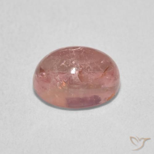 Tormalina rosa fenicottero naturale da 1.65 ct, Ovale, Trasparente
