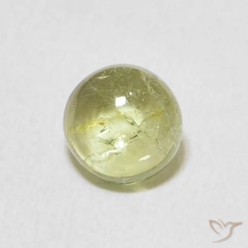 1.24ct Naturale Verde chiaro Tormalina, Rotondo, Trasparente