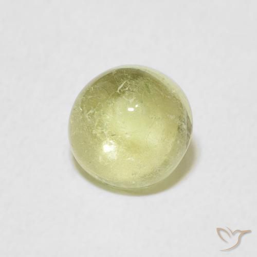 Tormalina Verde chiaro naturale da 1.06 ct, Rotondo, Trasparente
