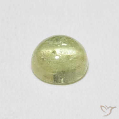 Tormalina Verde chiaro naturale da 1.06 ct, Rotondo, Trasparente