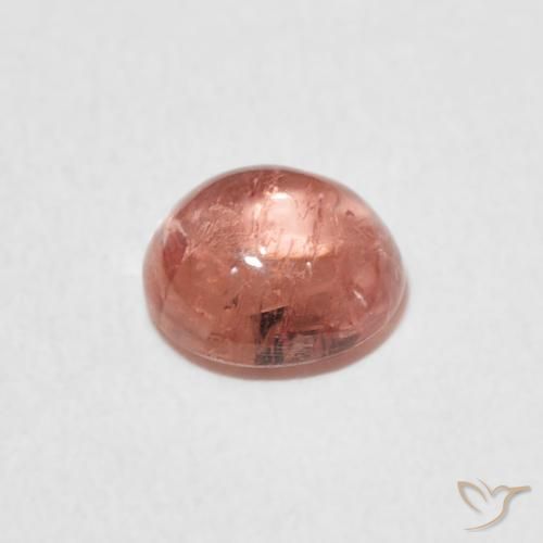 Tormalina Rosa arancione naturale da 0.93 ct, Rotondo, Trasparente