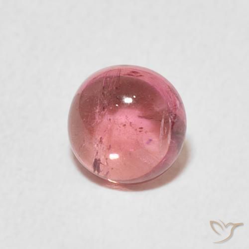 Tormalina Rosa chiaro naturale da 1.06 ct, Rotondo, Trasparente