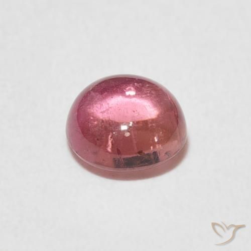 Tormalina Rosa chiaro naturale da 1.06 ct, Rotondo, Trasparente