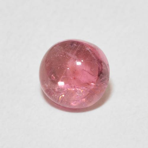 Tormalina Rosa chiaro naturale da 0.91 ct, Rotondo, Trasparente