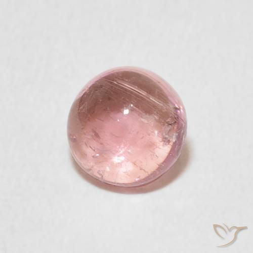 Tormalina Rosa shocking chiaro naturale da 1.02 ct, Rotondo, Trasparente