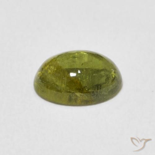 Tormalina Verde medio naturale da 1.29 ct, Ovale, Trasparente