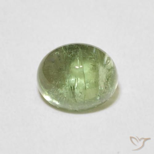 1.44ct Naturale Verde chiaro Tormalina, Ovale, Trasparente