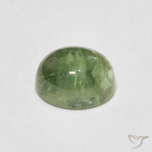 Tormalina Verde chiaro naturale da 1.44 ct, Ovale, Trasparente