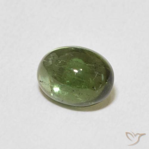 Tormalina Verde medio naturale da 1.27 ct, Ovale, Trasparente