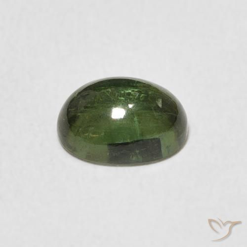Tormalina Verde medio naturale da 1.27 ct, Ovale, Trasparente