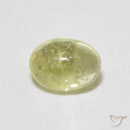1.36ct Naturale Giallo chiaro Tormalina, Ovale, Trasparente
