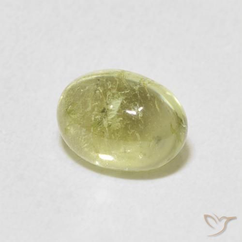 Tormalina Giallo chiaro naturale da 1.36 ct, Ovale, Trasparente