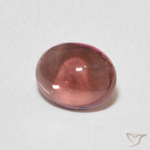 Tormalina Rosa rosa naturale da 1.02 ct, Ovale, Trasparente