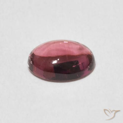 Tormalina Rosa rosa naturale da 1.02 ct, Ovale, Trasparente