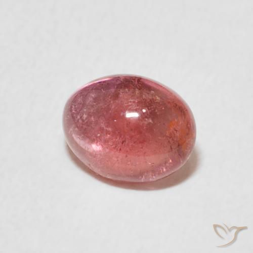 Tormalina rosa lampone naturale da 1.10 ct, Ovale, Trasparente
