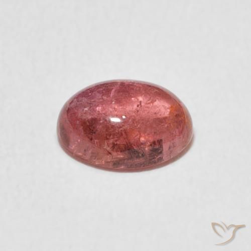 Tormalina rosa lampone naturale da 1.10 ct, Ovale, Trasparente
