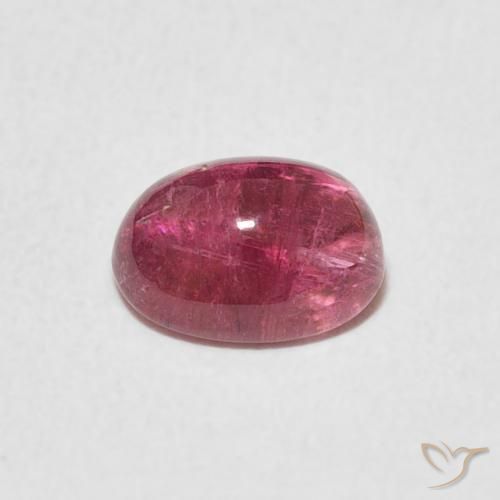 Tormalina Cremisi Profondo naturale da 1.29 ct, Ovale, Trasparente