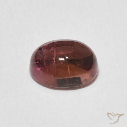 Tormalina Rosa medio naturale da 1.38 ct, Ovale, Trasparente