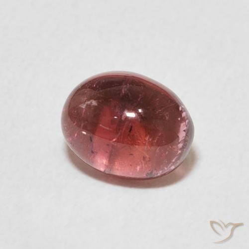 Tormalina Rosa rosa naturale da 1.27 ct, Ovale, Trasparente