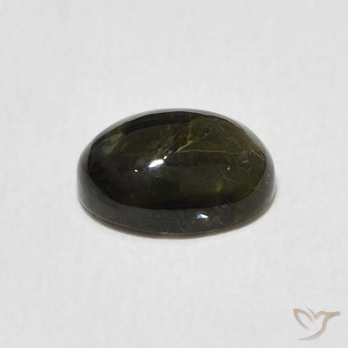 Tormalina Verde scuro naturale da 1.50 ct, Ovale, Trasparente
