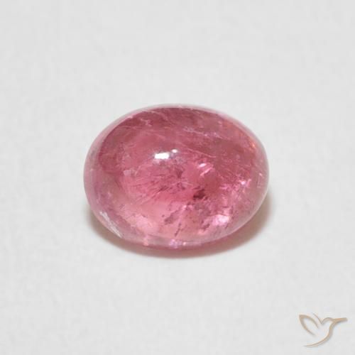 0.86ct Naturale Rosa gomma da masticare Tormalina, Ovale, Trasparente