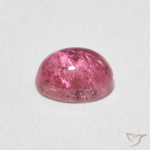 Tormalina Rosa gomma da masticare naturale da 0.86 ct, Ovale, Trasparente