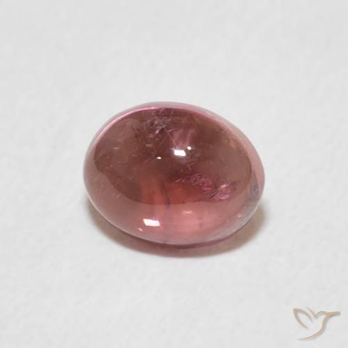 Tormalina Rosa medio naturale da 0.74 ct, Ovale, Trasparente