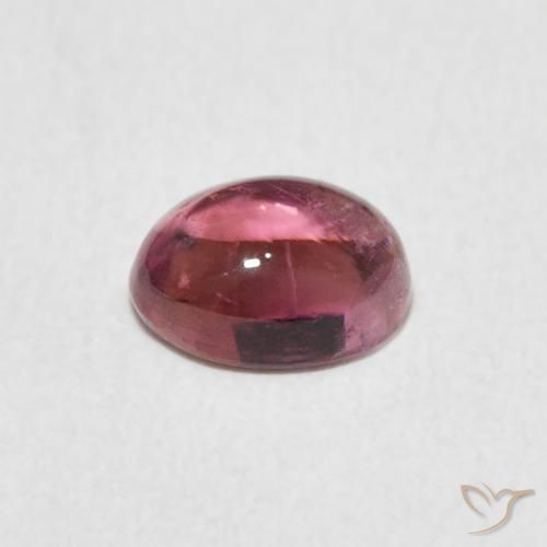 Tormalina Rosa medio naturale da 0.74 ct, Ovale, Trasparente