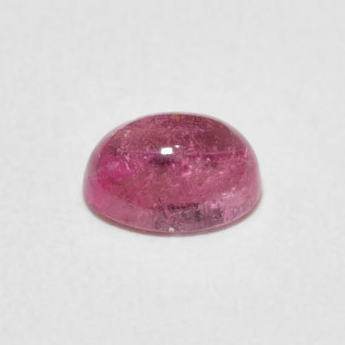 Tormalina Rosa chiaro naturale da 0.77 ct, Ovale, Trasparente