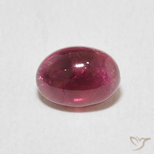 0.76ct Naturale Magenta intenso Tormalina, Ovale, Trasparente