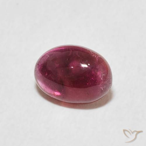 Tormalina Magenta intenso naturale da 0.76 ct, Ovale, Trasparente