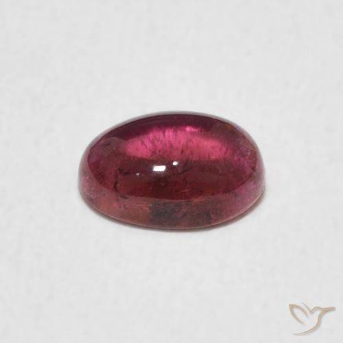 Tormalina Magenta intenso naturale da 0.76 ct, Ovale, Trasparente
